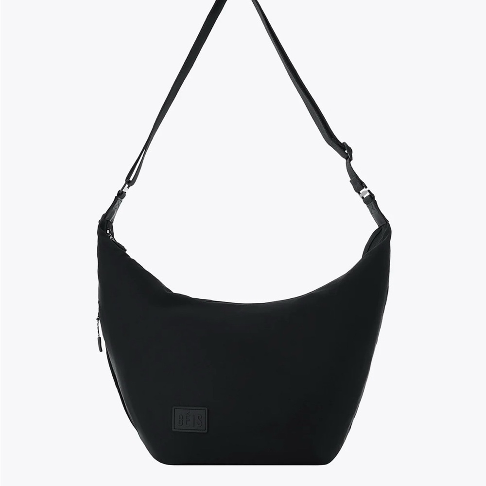 BEIS Black Crescent Shoulder Bag